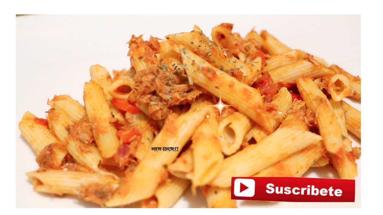 MACARRONES CON ATUN Y SALSA DE TOMATE/MACARONI WITN TUNA AND TOMATO SAUCE