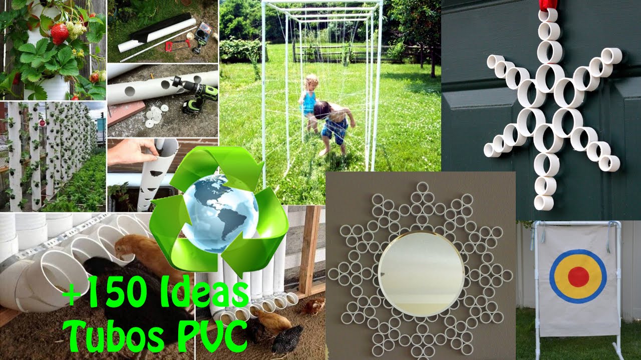 Reciclaje Tubos PVC IDEAS / Recycling PVC pipes IDEAS