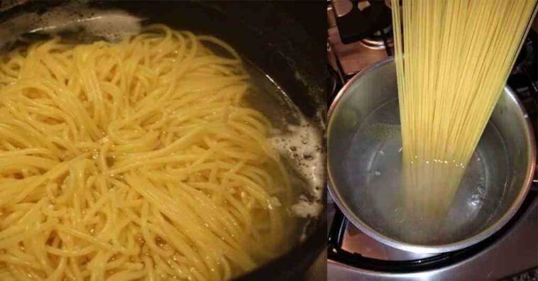 agua de la pasta cocida