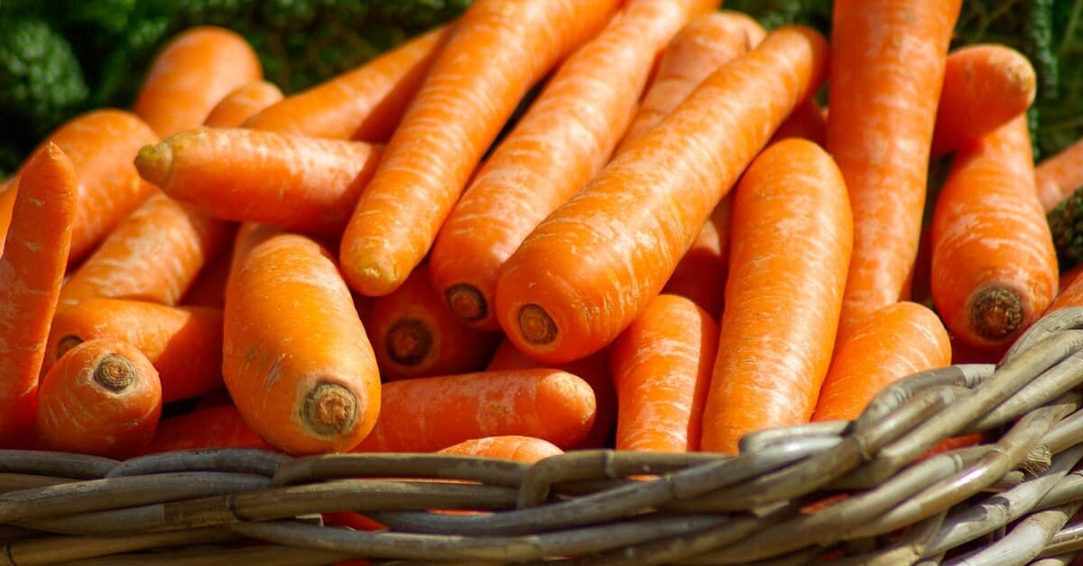 Zanahorias en cesta