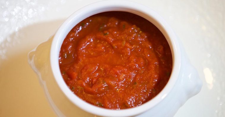 Salsa de tomate casera