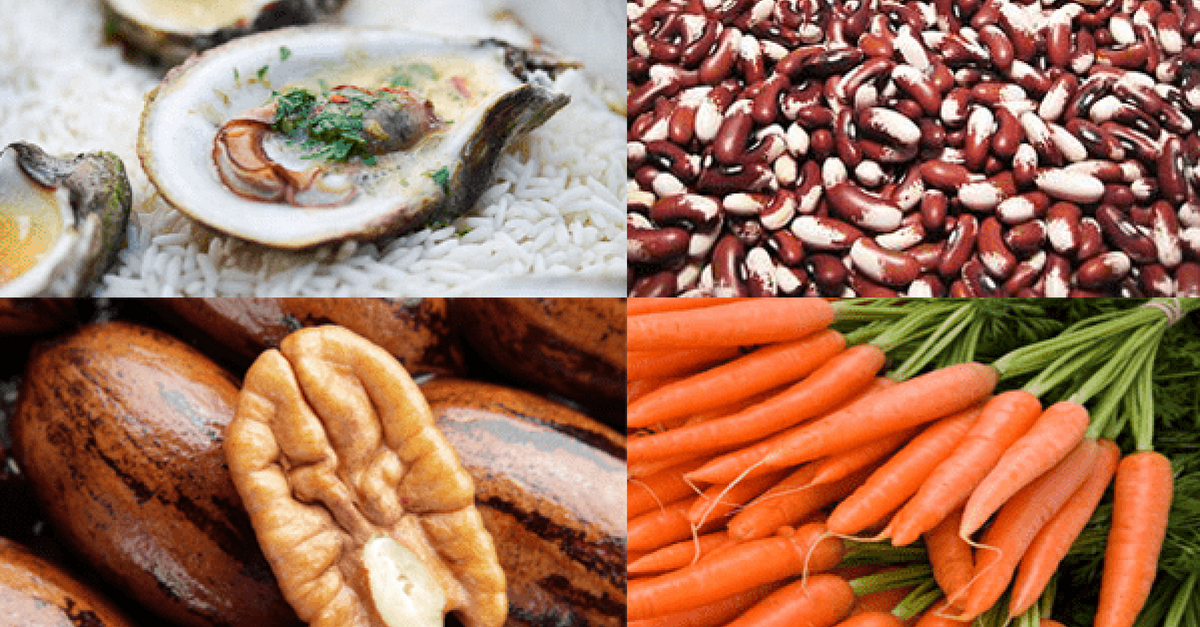 Que alimentos tienen mas zinc