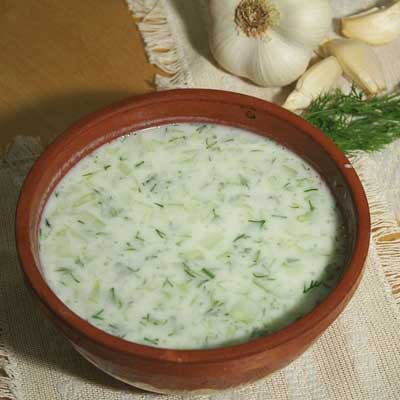 sopa fria de pepino