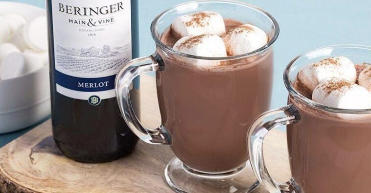 Chocolate caliente con vino