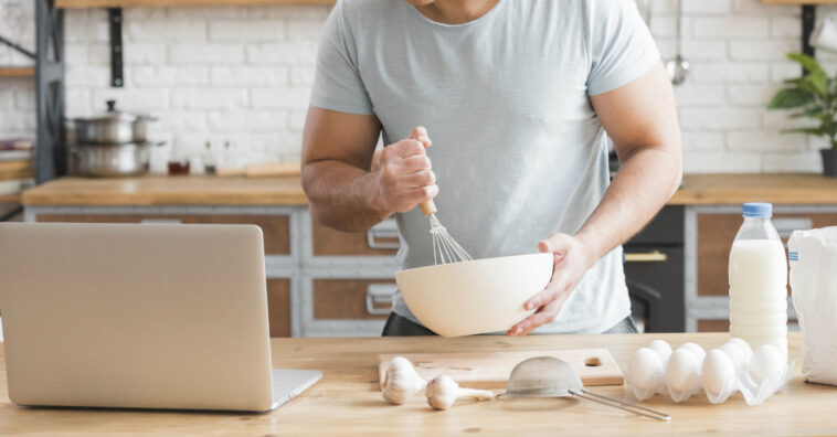 principiante en la cocina