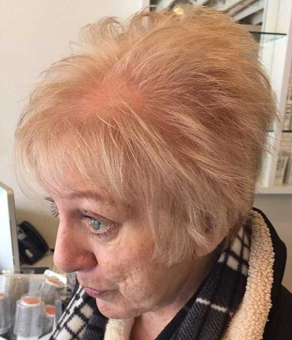 Cortes de cabello modernos para mujeres de 70 años