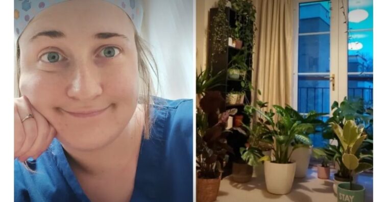médica compra una planta siempre que un paciente suyo muere por covid-19