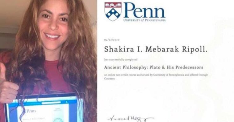 Shakira se graduó en Filosofía durante el periodo de la cuarentena