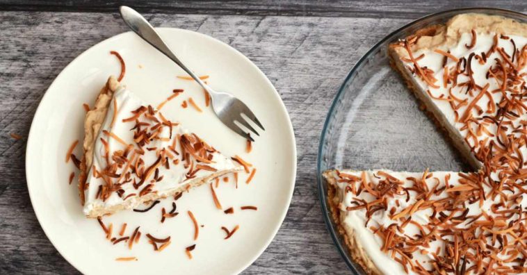 Tarta de crema de coco a la antigua