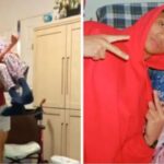 Un joven cuida de su abuela de 96 años