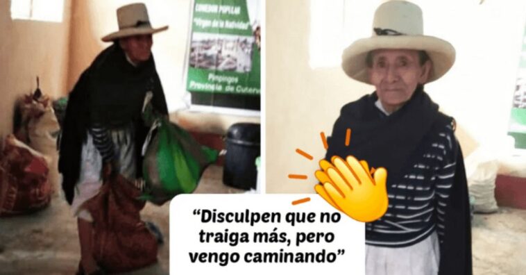 abuelita dona toda su cosecha a los afectados por la pandemia del coronavirus