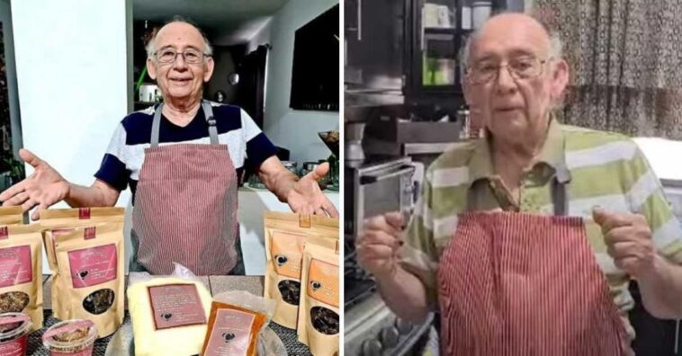 abuelito mexicano se quedó sin trabajo y abre un canal de cocina en YouTube
