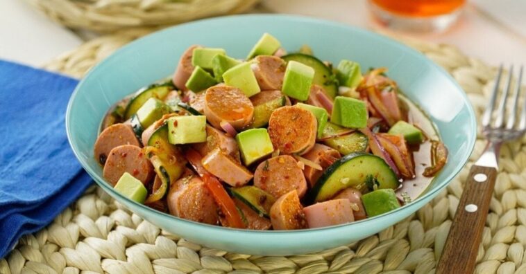aguachile rojo de salchicha