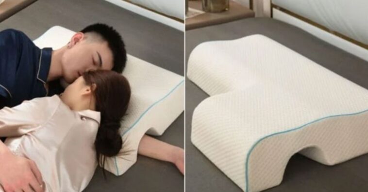 almohada para poder dormir de cucharita