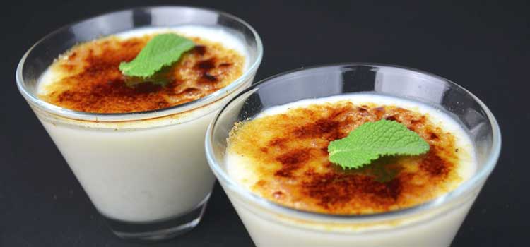 arroz con leche brulee