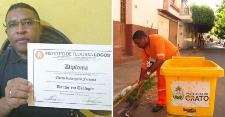 barrendero acaba un doctorado estudiando con libros de la basura