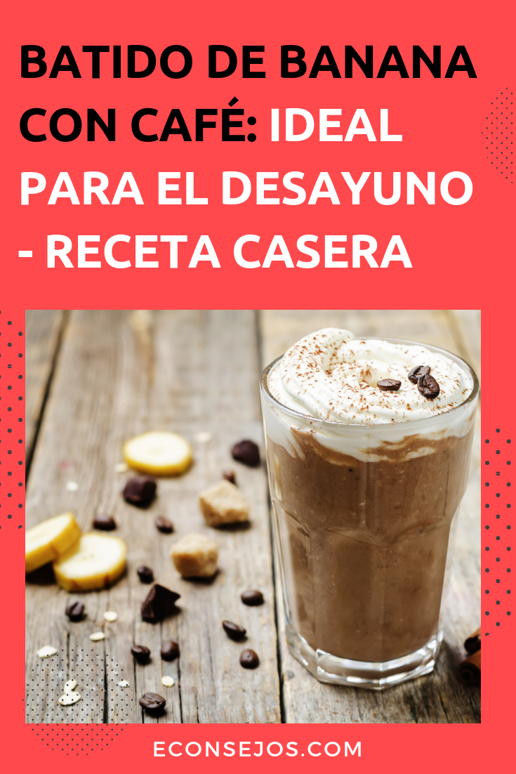 Batido de banana con café