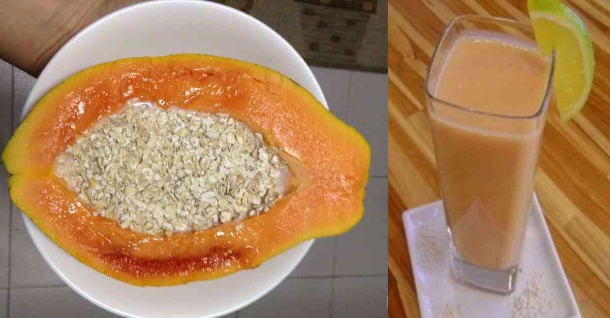 licuado de papaya con avena para adelgazar