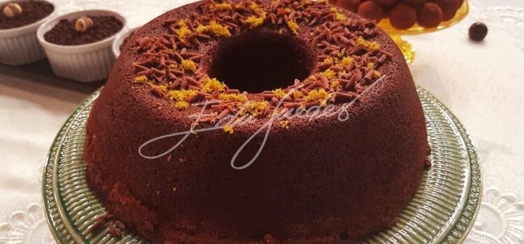 pastel de chocolate con naranja