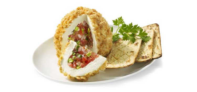petiscos com queijo chicharron