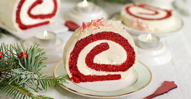 brazo de gitano red velvet con menta