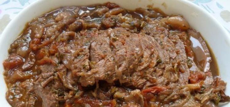 carne asada en la olla a presión