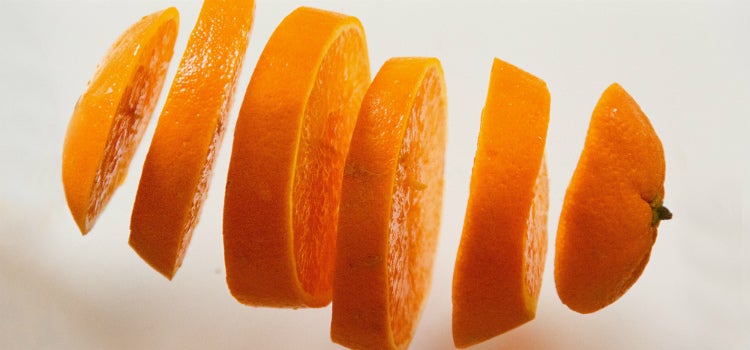 cáscara de naranja