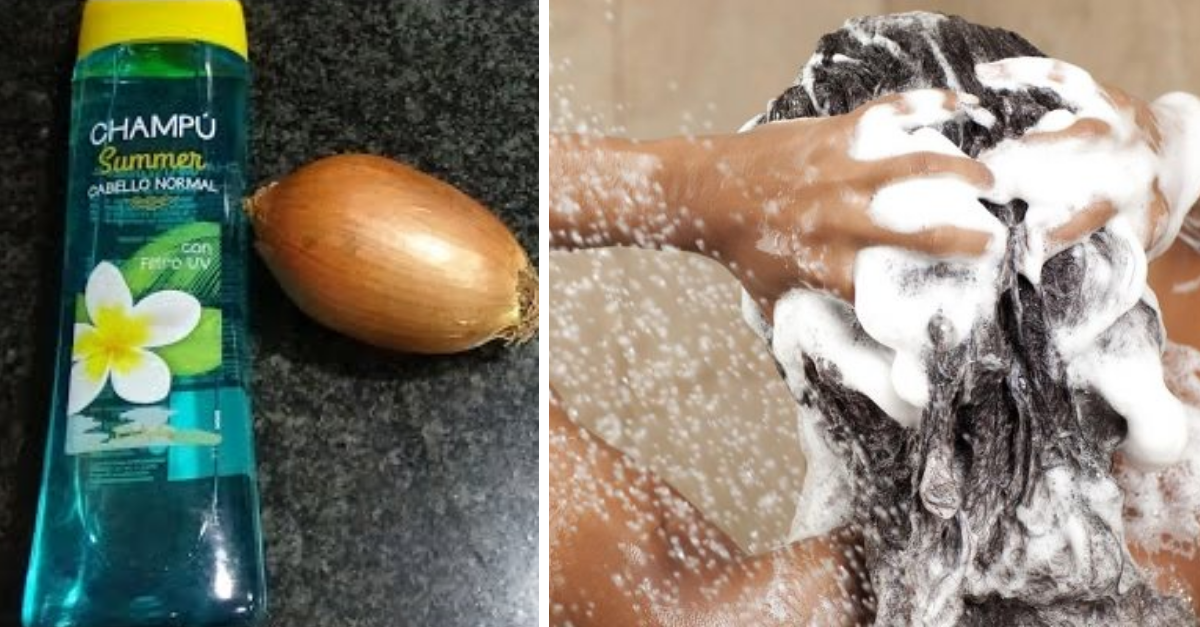 La cebolla en el champú es lo que tu cabello precisa para crecer hermoso
