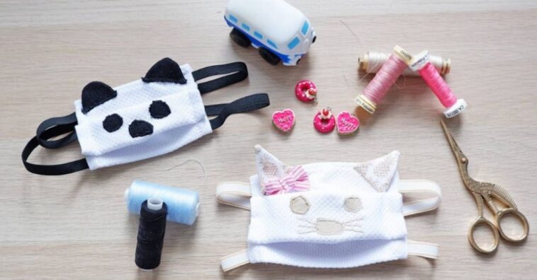 confeccionar mascarillas de tela o cubrebocas para niños y adultos con filtro