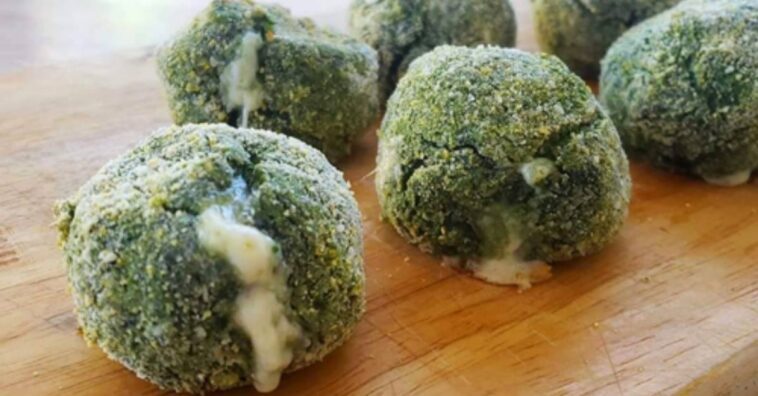 croquetas de queso y espinacas