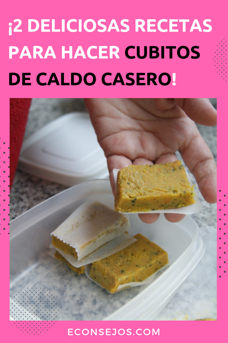 cubos de caldo caseros