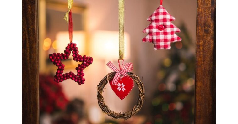 Decoración de las ventanas para la Navidad