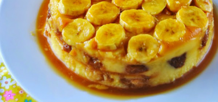 flan platano