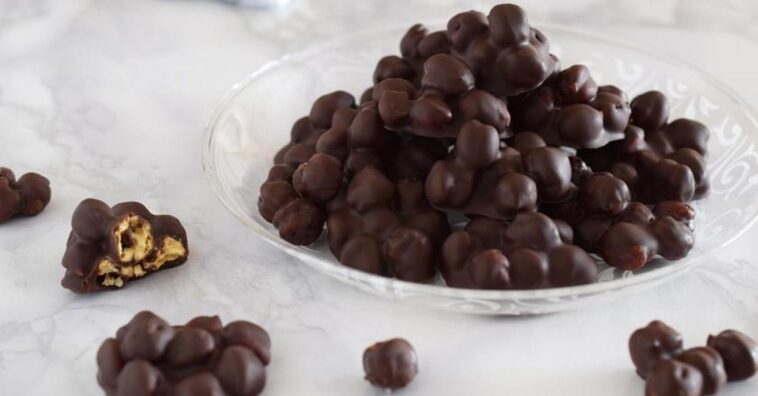garbanzos con chocolate negro