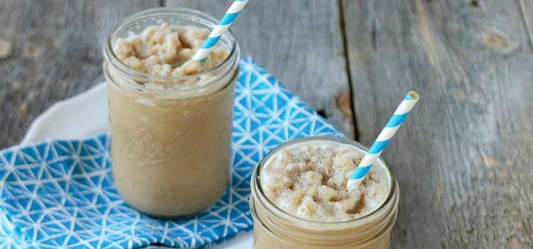 granizado de cafe y leche de almendras