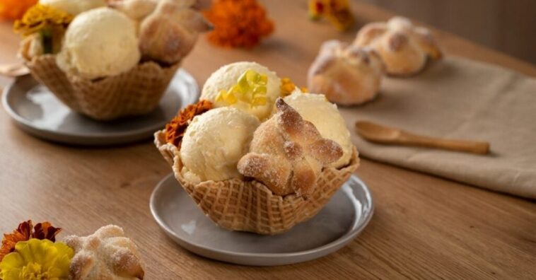 helado de pan de muerto