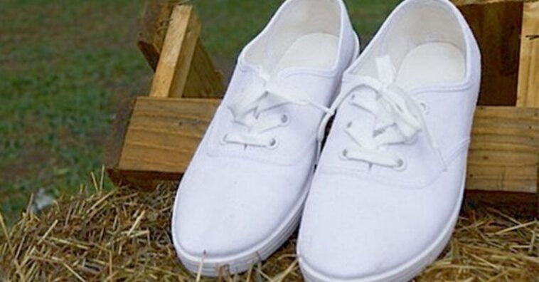 lavar los deportivos blancos de tela