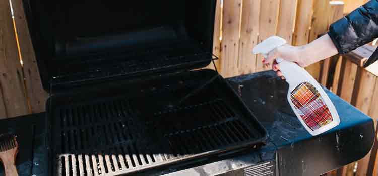 limpiar la parrilla de la barbacoa desengrasante