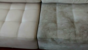 limpiar un sofa