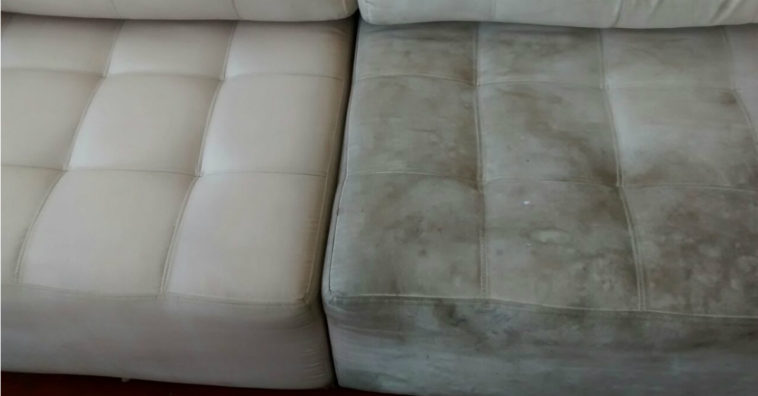 limpiar un sofa