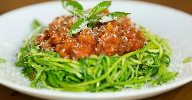 pasta de calabacín