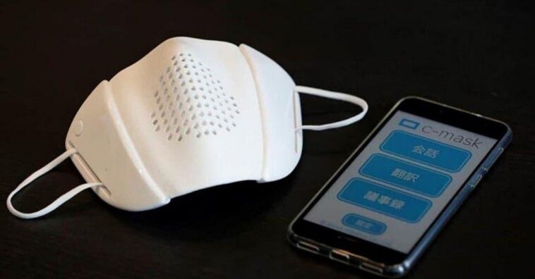 mascarilla inteligente amplifica la voz y puede traducir hasta 8 idiomas
