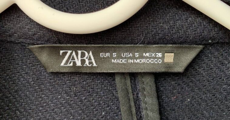 mensaje oculto de las etiquetas de Zara