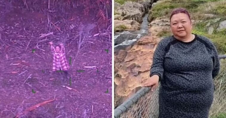 mujer pasa 5 días perdida en el bosque