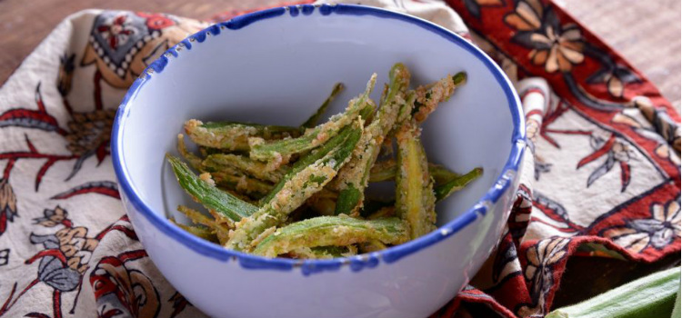 okra frita