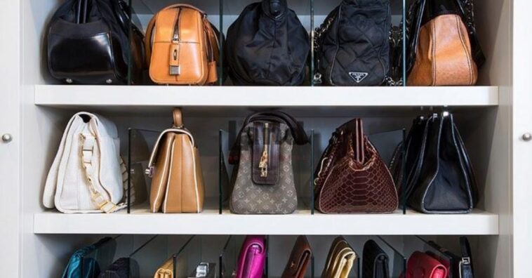 ordenar tus bolsos de manera sencilla en poco espacio