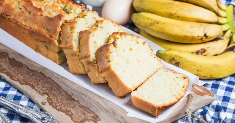 Pan de banana esponjoso