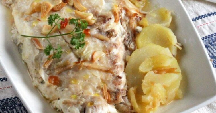 pargo al horno con patatas coci-asadas
