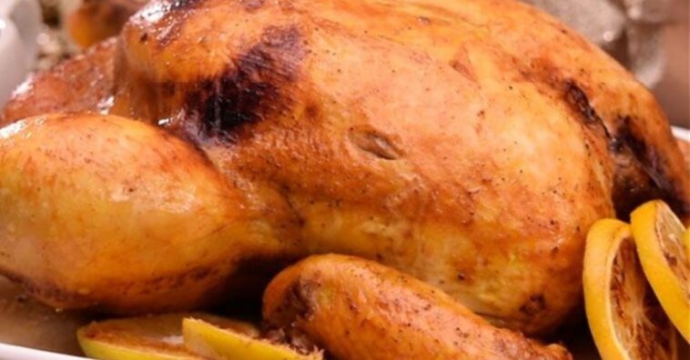 pollo con mostaza y naranja al horno