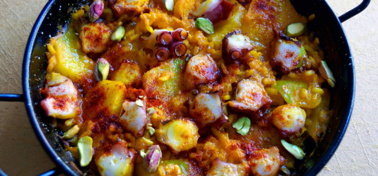 recetas de pulpo con arroz